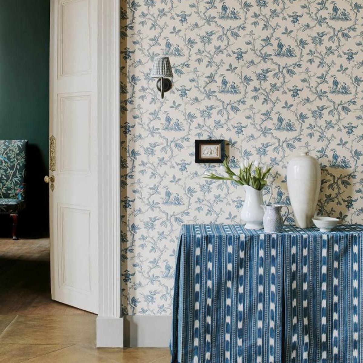 Toile Chinoise Wallpaper - Colefax &amp; Fowler