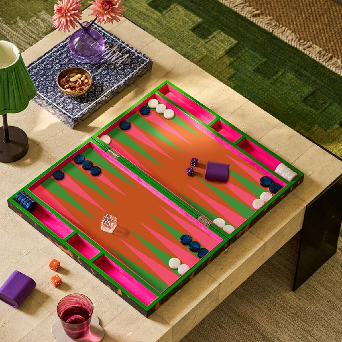 Lacquer Backgammon Set - Addison Ross