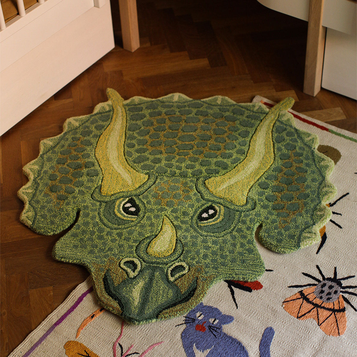 Triceratop Head Rug Large - Doing Goods