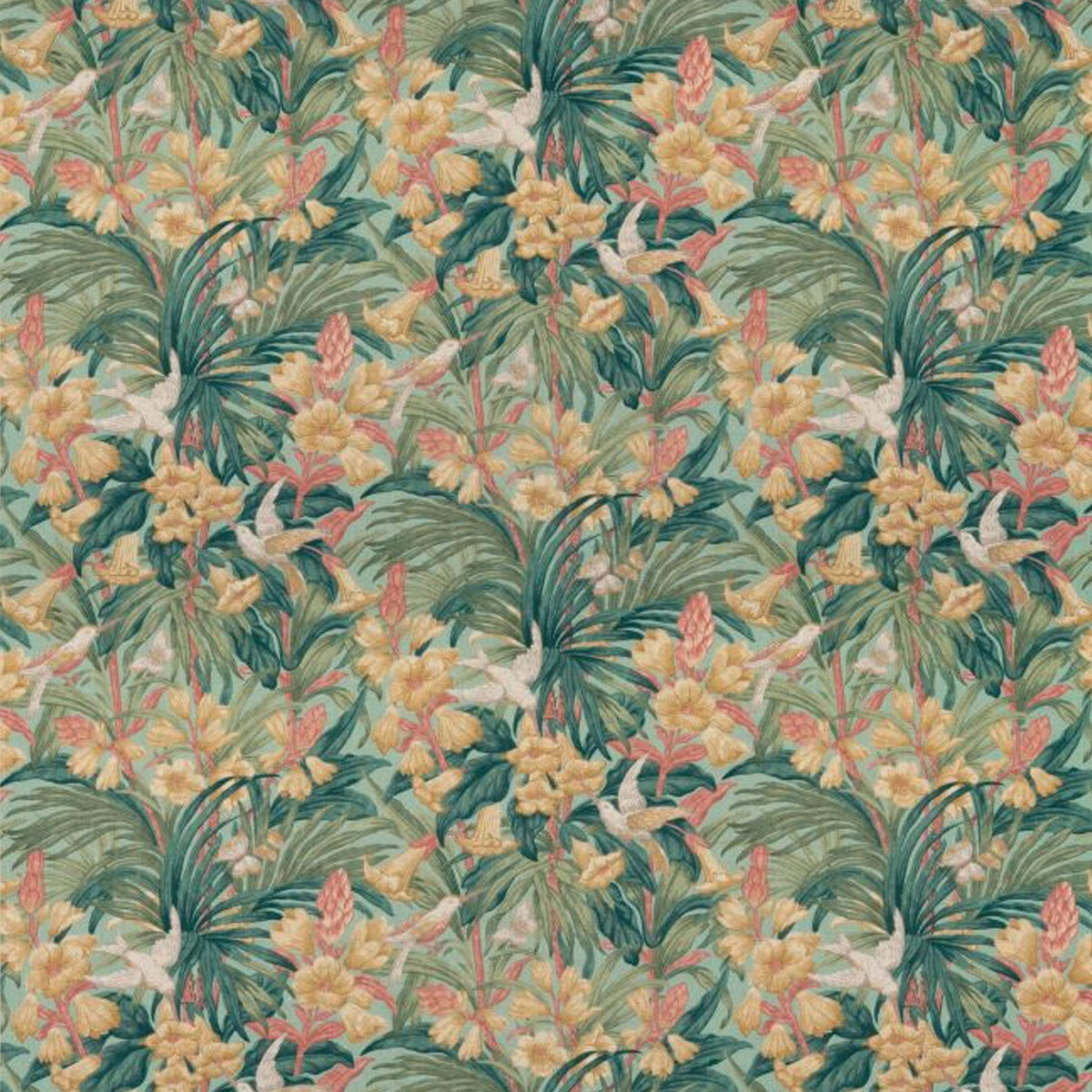 GP&amp;J Baker Trumpet Flowers Fabric