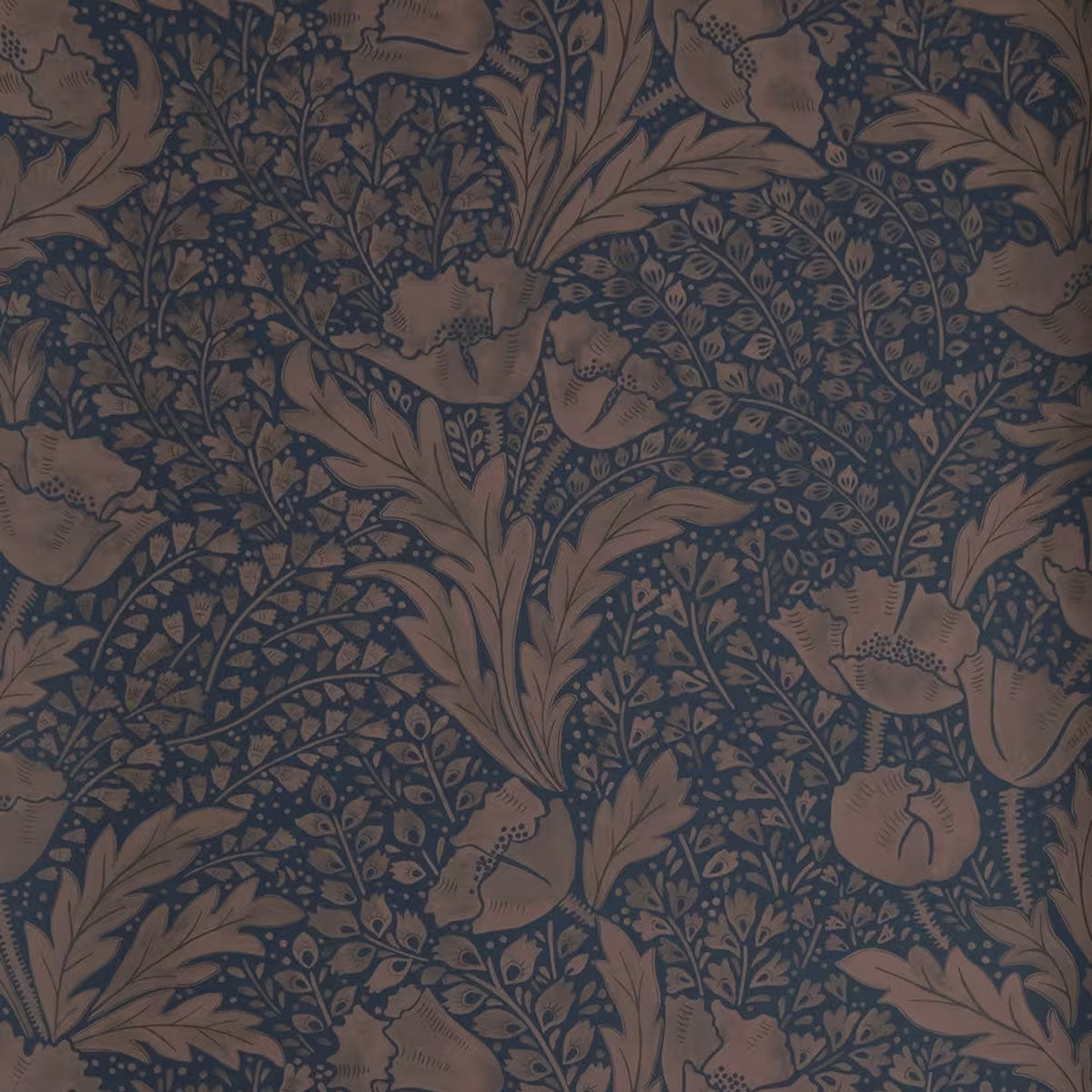 Tudor Poppy Wallpaper - Liberty