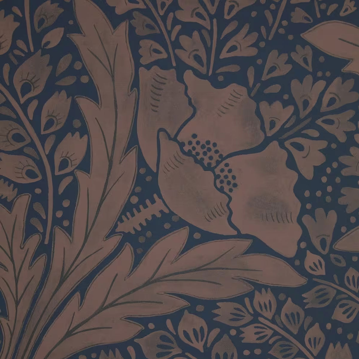 Tudor Poppy Wallpaper - Liberty