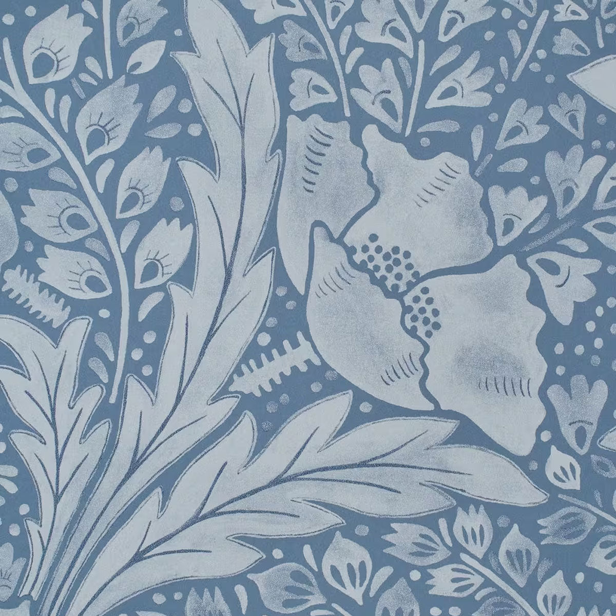 Tudor Poppy Wallpaper - Liberty