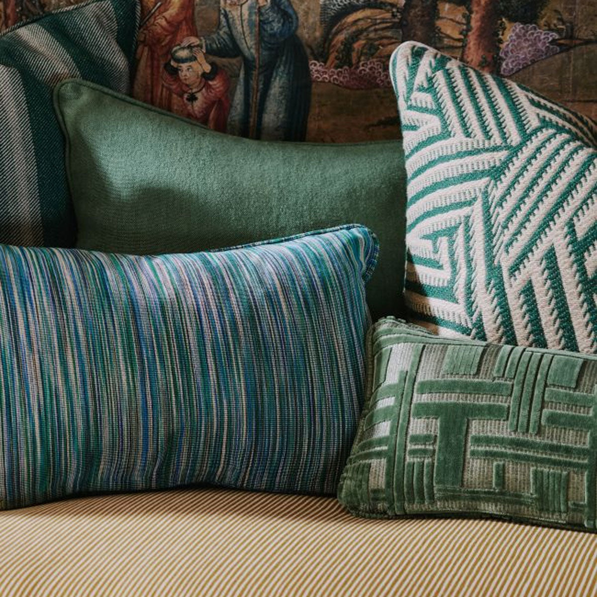 Tudor Columns Fabric - Liberty