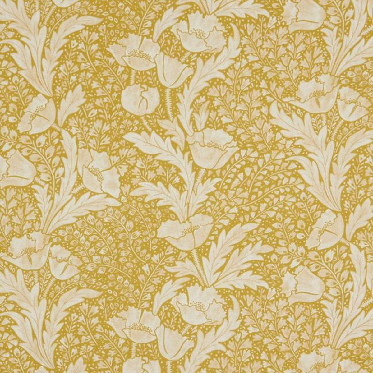 Tudor Poppy Fabric - Liberty