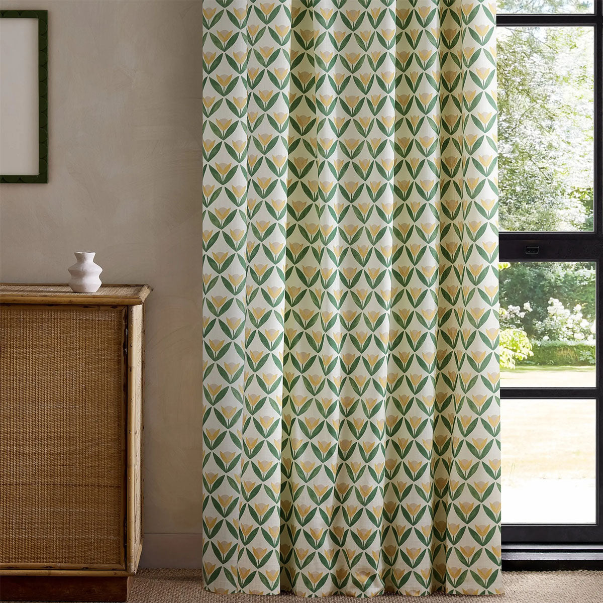 Tulip Trellis Print Fabric - Scion
