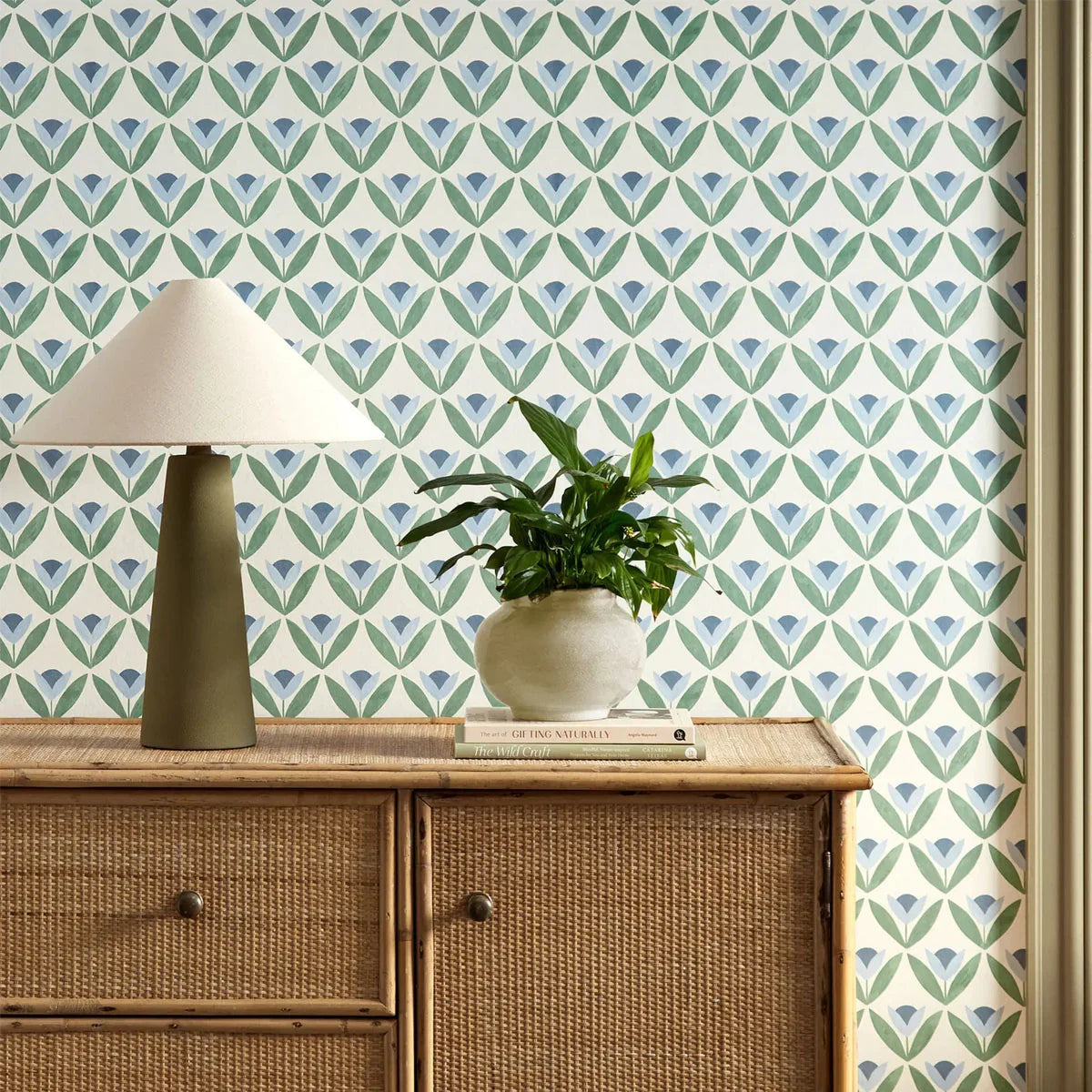 Tulip Trellis Wallpaper - Scion