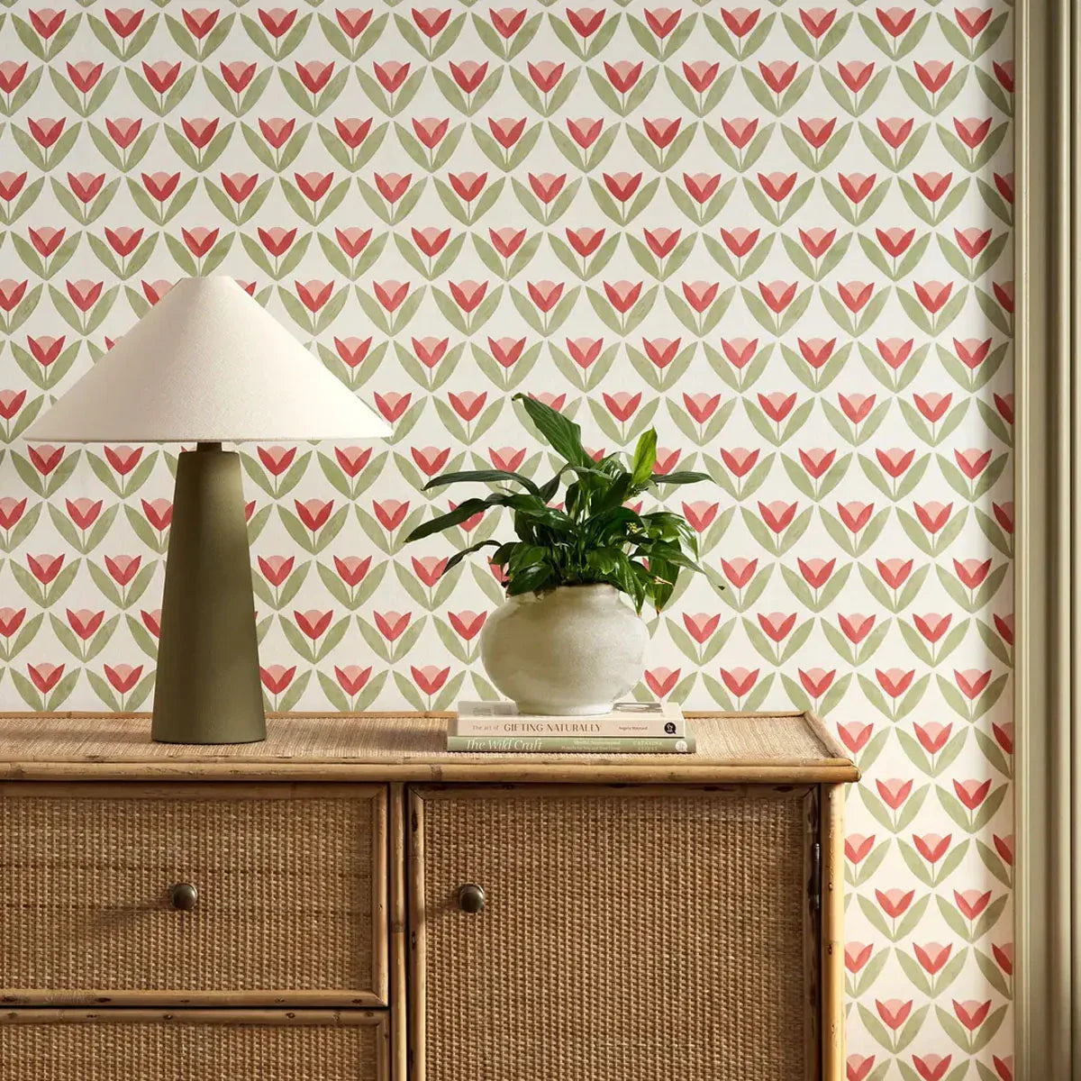 Tulip Trellis Wallpaper - Scion