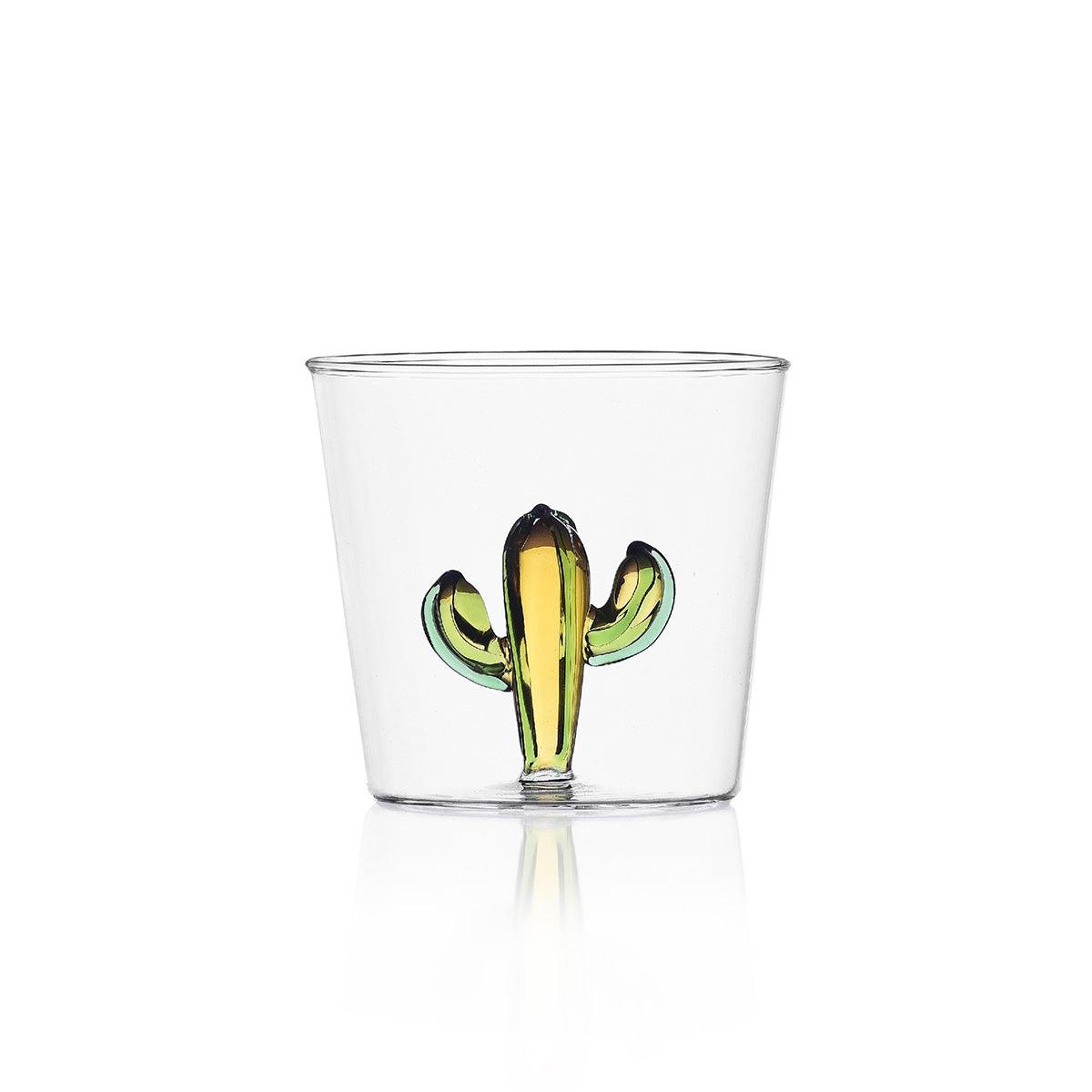 Desert Plants Glass Tumbler 8cm - Ichendorf