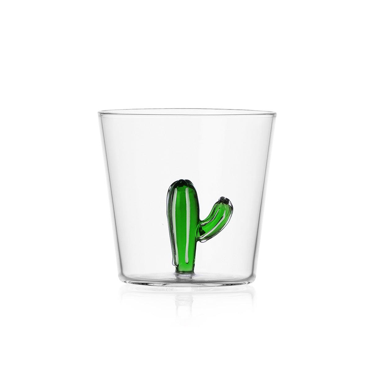 Desert Plants Glass Tumbler 8cm - Ichendorf