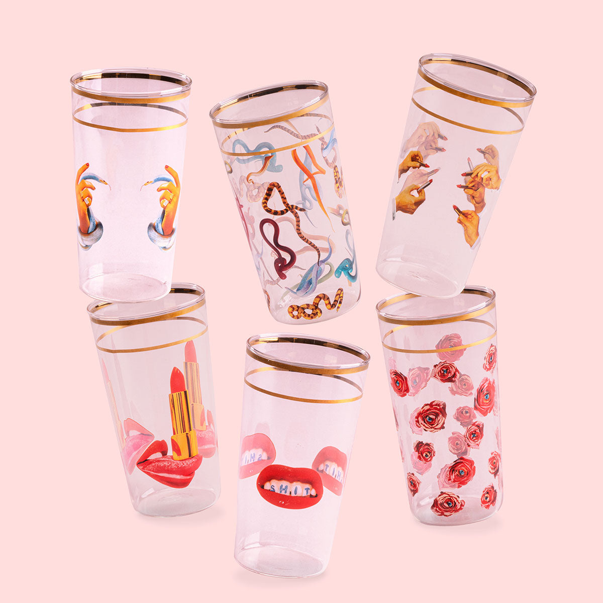 Seletti X Toiletpaper Glass Tumblers