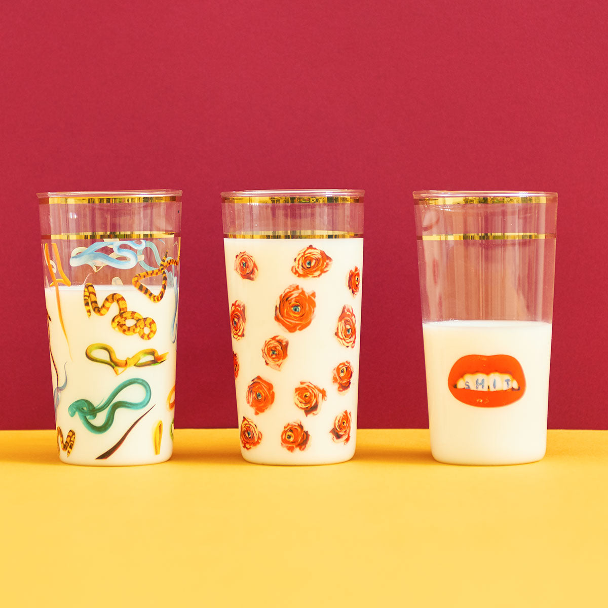 Seletti X Toiletpaper Glass Tumblers