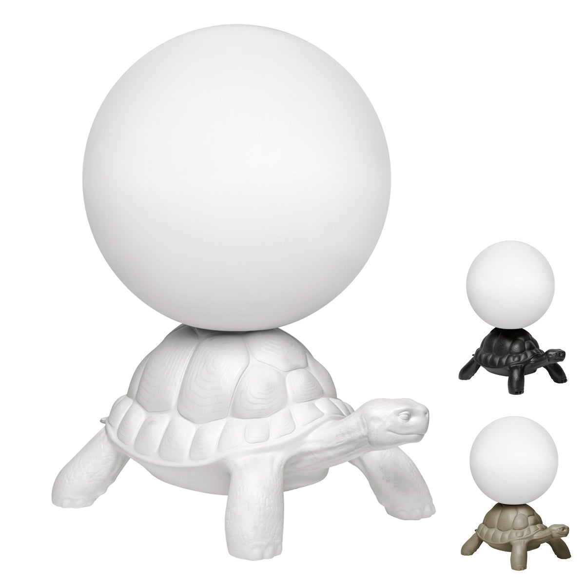 Qeeboo Turtle Carry lamp - White