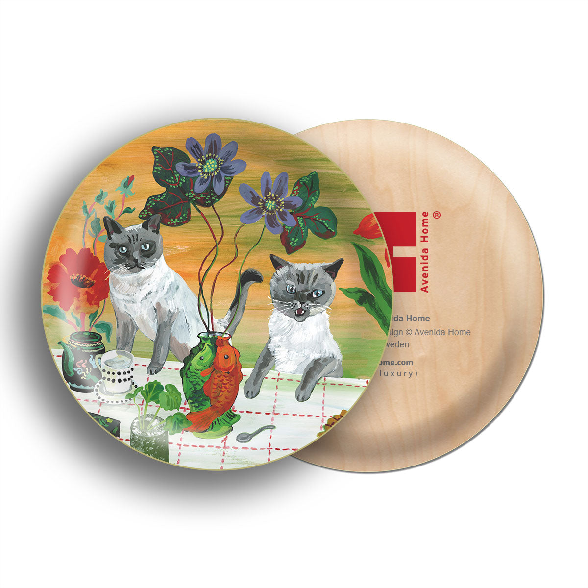 Two Cats Mini Tray - Avenida Home