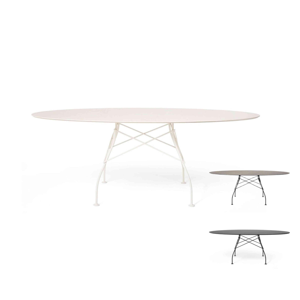 Glossy Outdoor Oval Table - Kartell