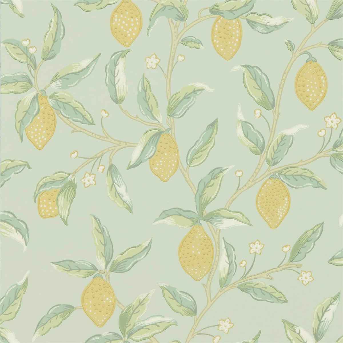 Morris &amp; Co &#39;Lemon Tree - Sage&#39; Wallpaper