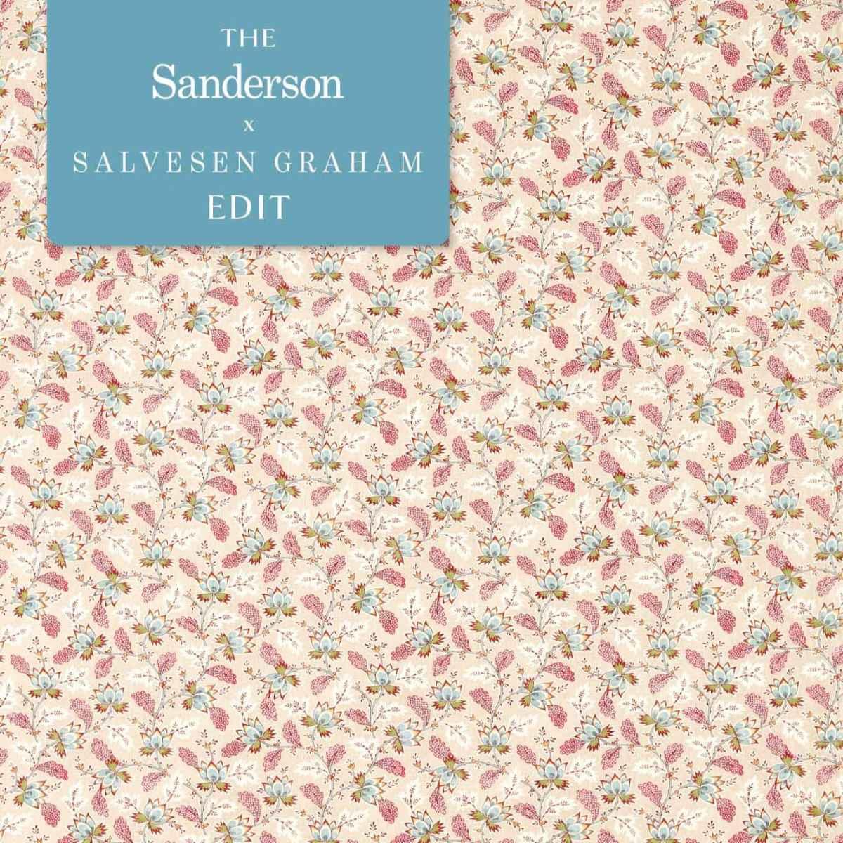 Sanderson X Salvesen Graham &#39;Dallimore - Mulberry Multi&#39; Fabric