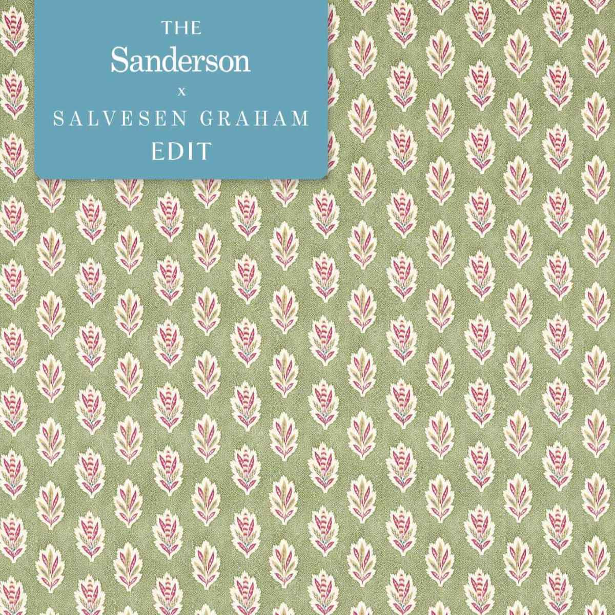 Sanderson X Salvesen Graham &#39;Sessile Leaf - Forest Green&#39; Fabric