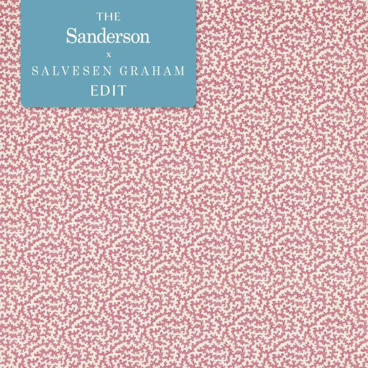 Sanderson X Salvesen Graham &#39;Truffle - Damson&#39; Fabric