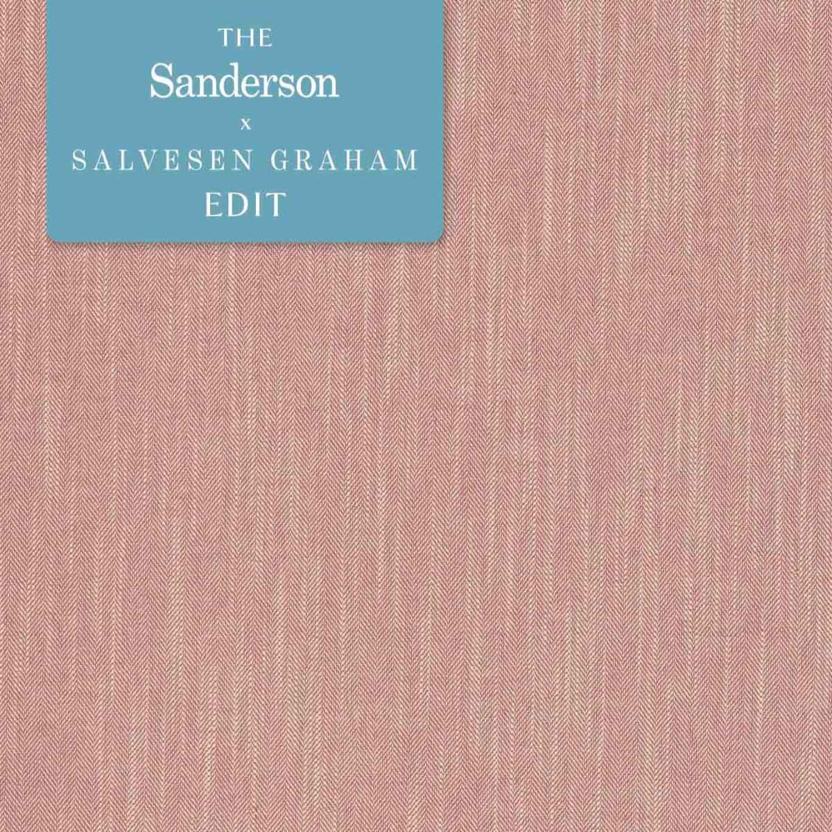 Sanderson X Salvesen Graham &#39;Melford - Burgundy&#39; Fabric