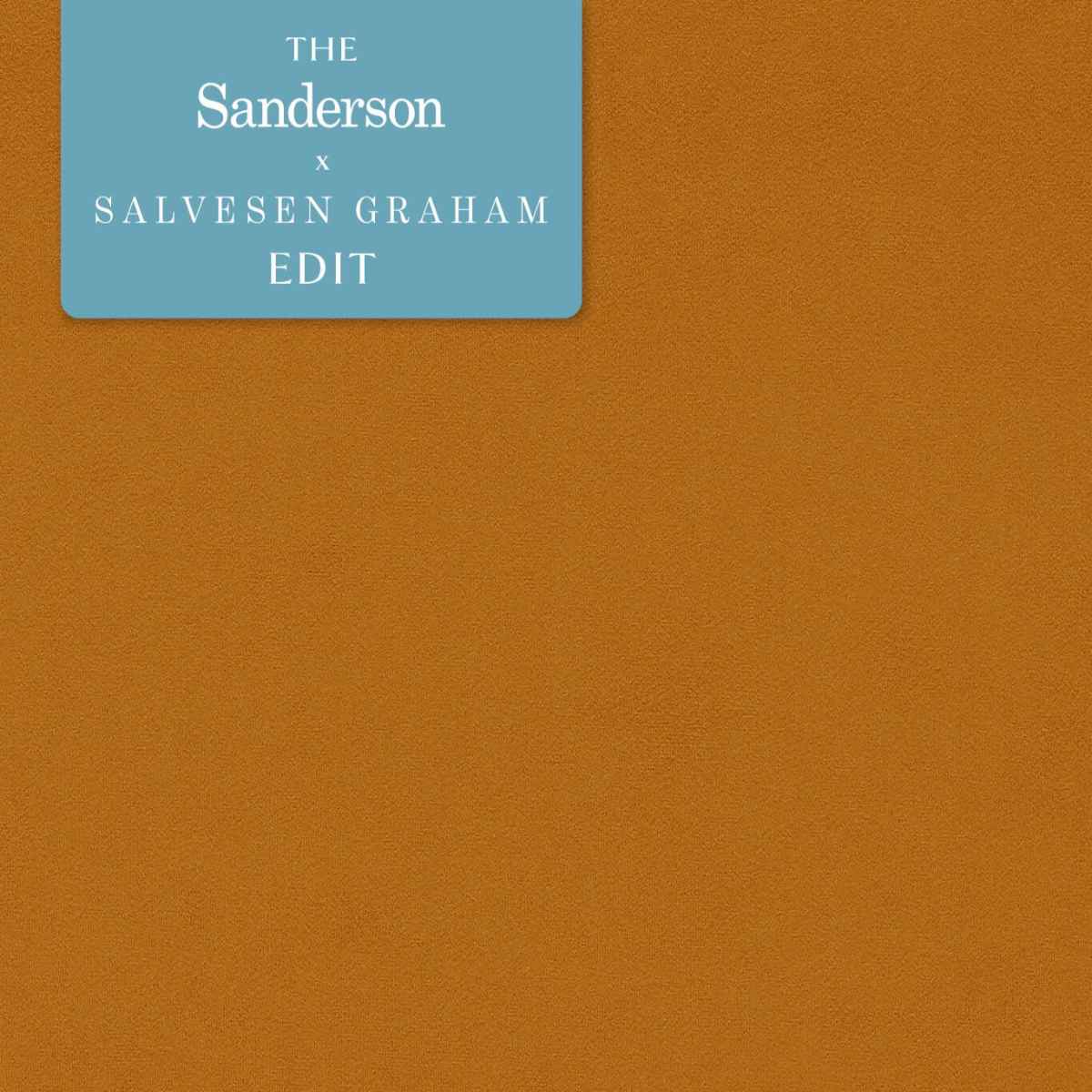 Sanderson X Salvesen Graham &#39;Dorton - Antique Gold&#39; Fabric