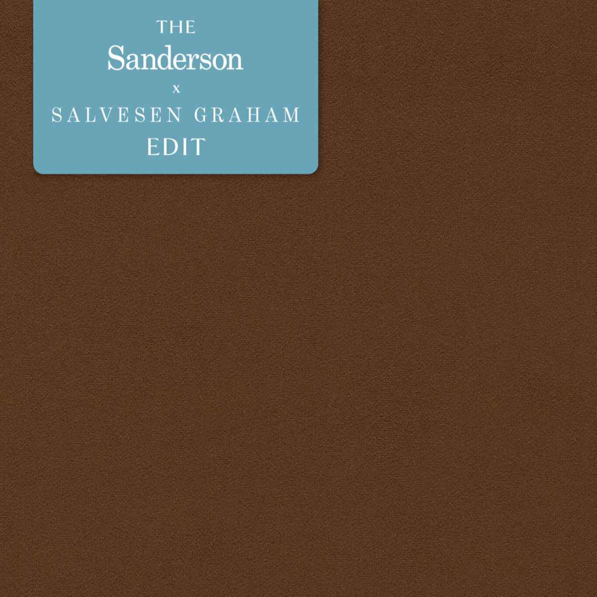 Sanderson X Salvesen Graham &#39;Dorton - Cocoa&#39; Fabric