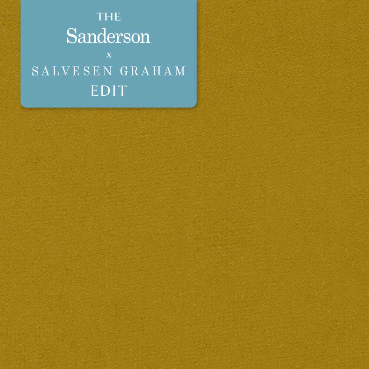 Sanderson X Salvesen Graham &#39;Dorton - Olive&#39; Fabric