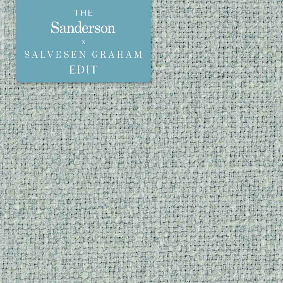 Sanderson X Salvesen Graham &#39;Tuscany II - Duck Egg&#39; Fabric