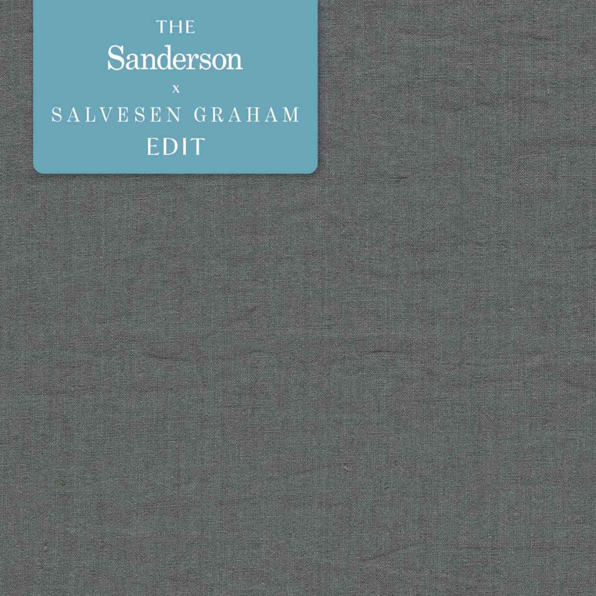 Sanderson X Salvesen Graham &#39;Rue Linen - Truffle&#39; Fabric