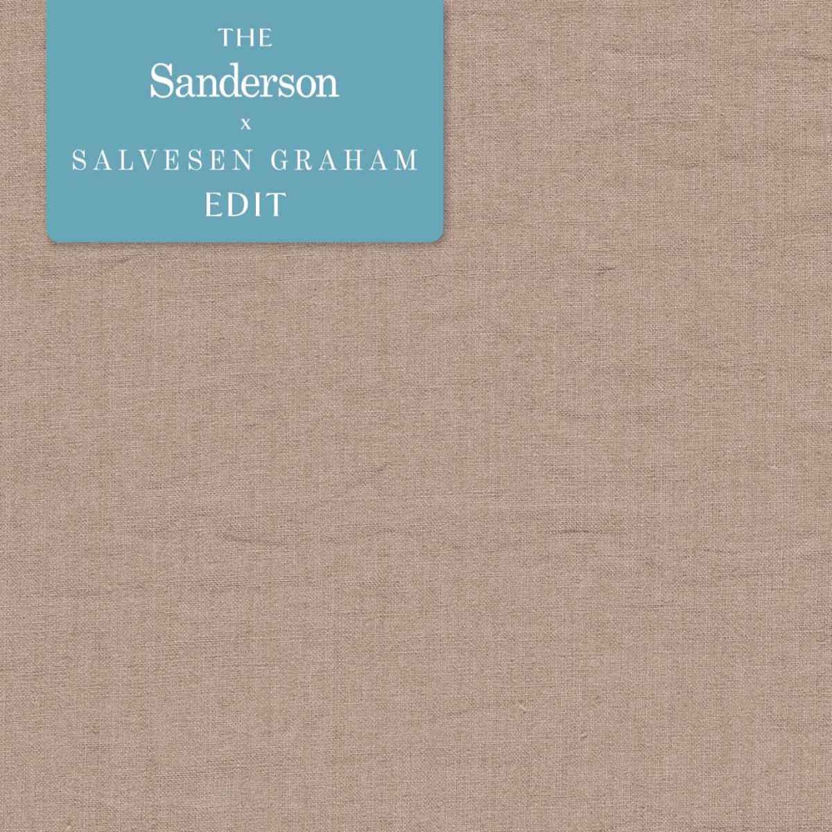 Sanderson X Salvesen Graham &#39;Rue Linen - Dusty Pink&#39; Fabric