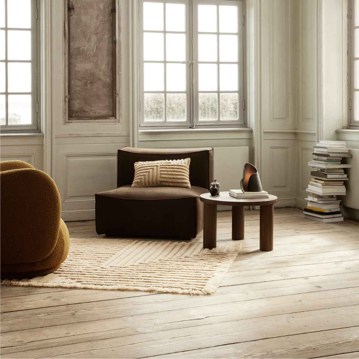 Post Coffee Table Small Lines - ferm LIVING