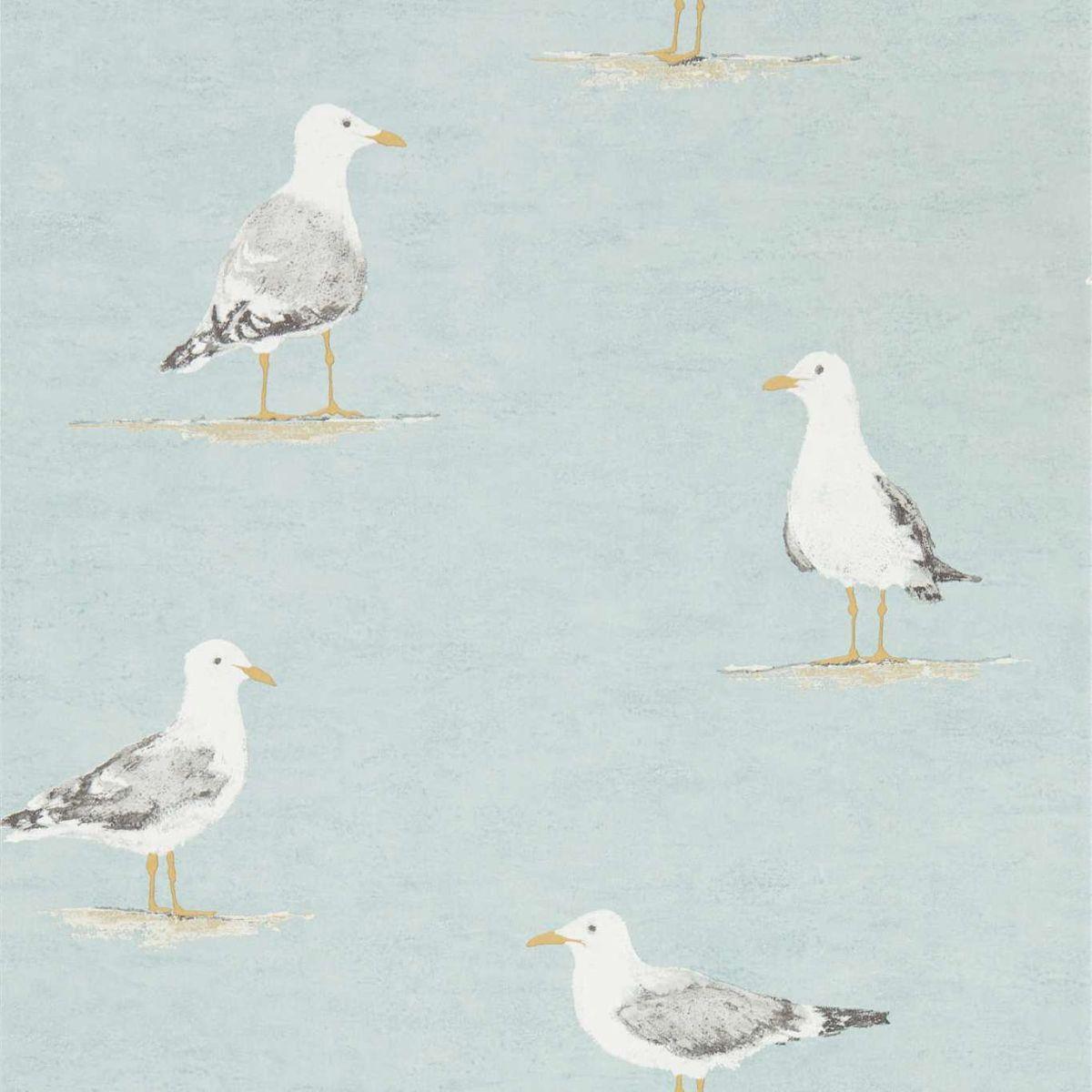 Sanderson &#39;Shore Birds - Sky&#39; Wallpaper