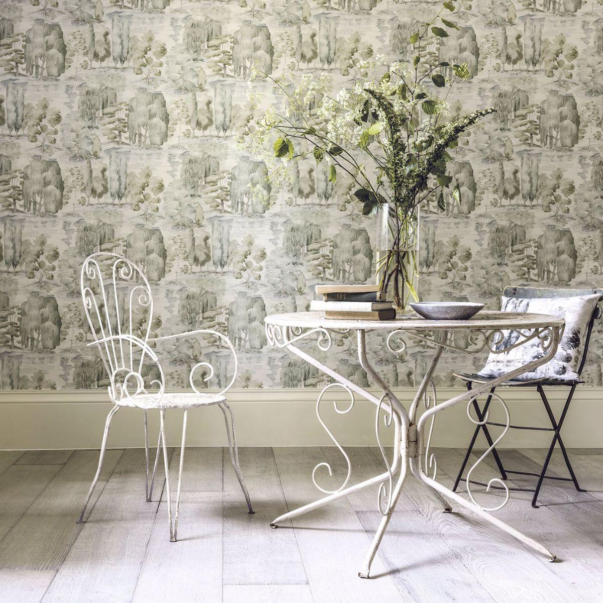 Sanderson &#39;Waterperry - Willow/Olive&#39; Wallpaper