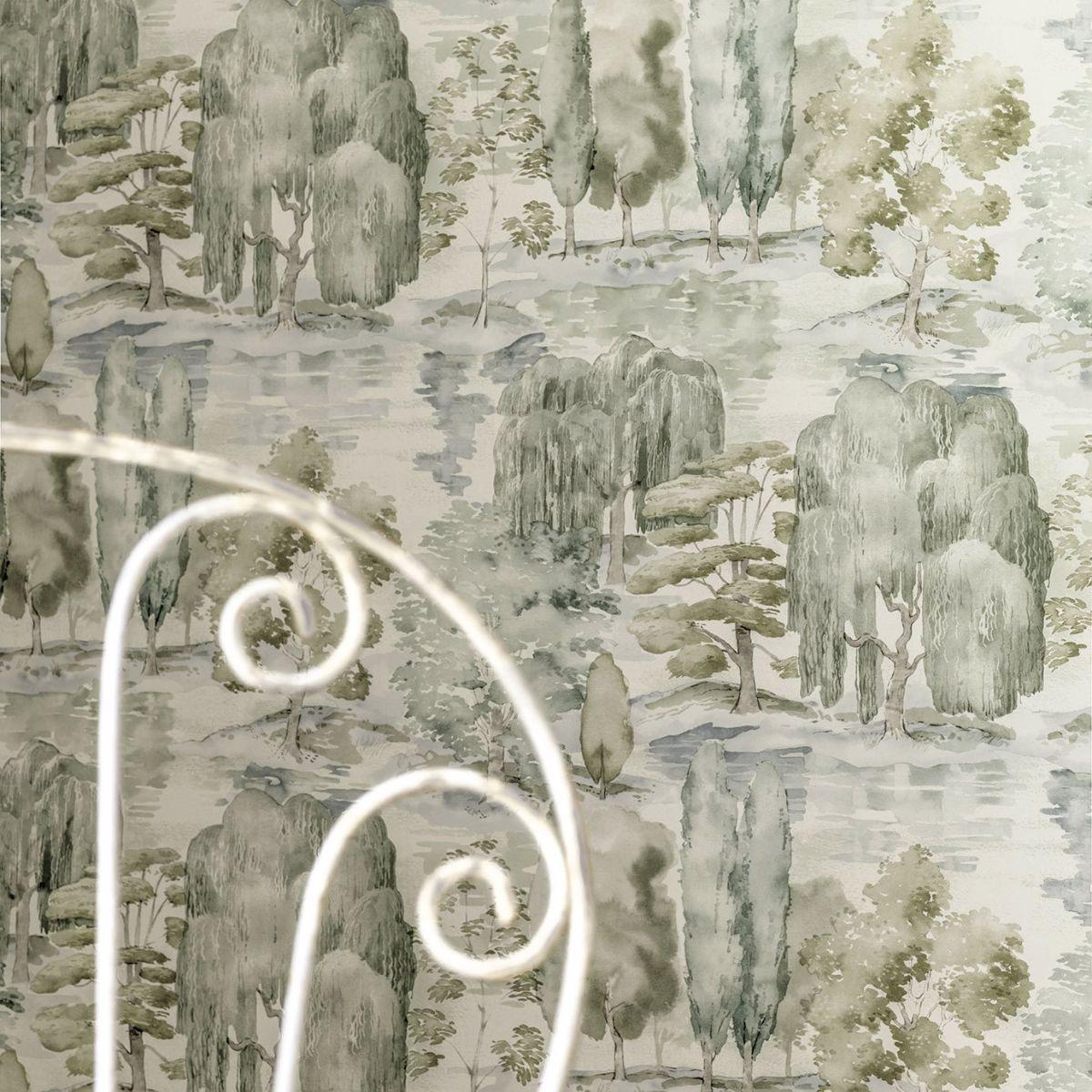 Sanderson &#39;Waterperry - Willow/Olive&#39; Wallpaper