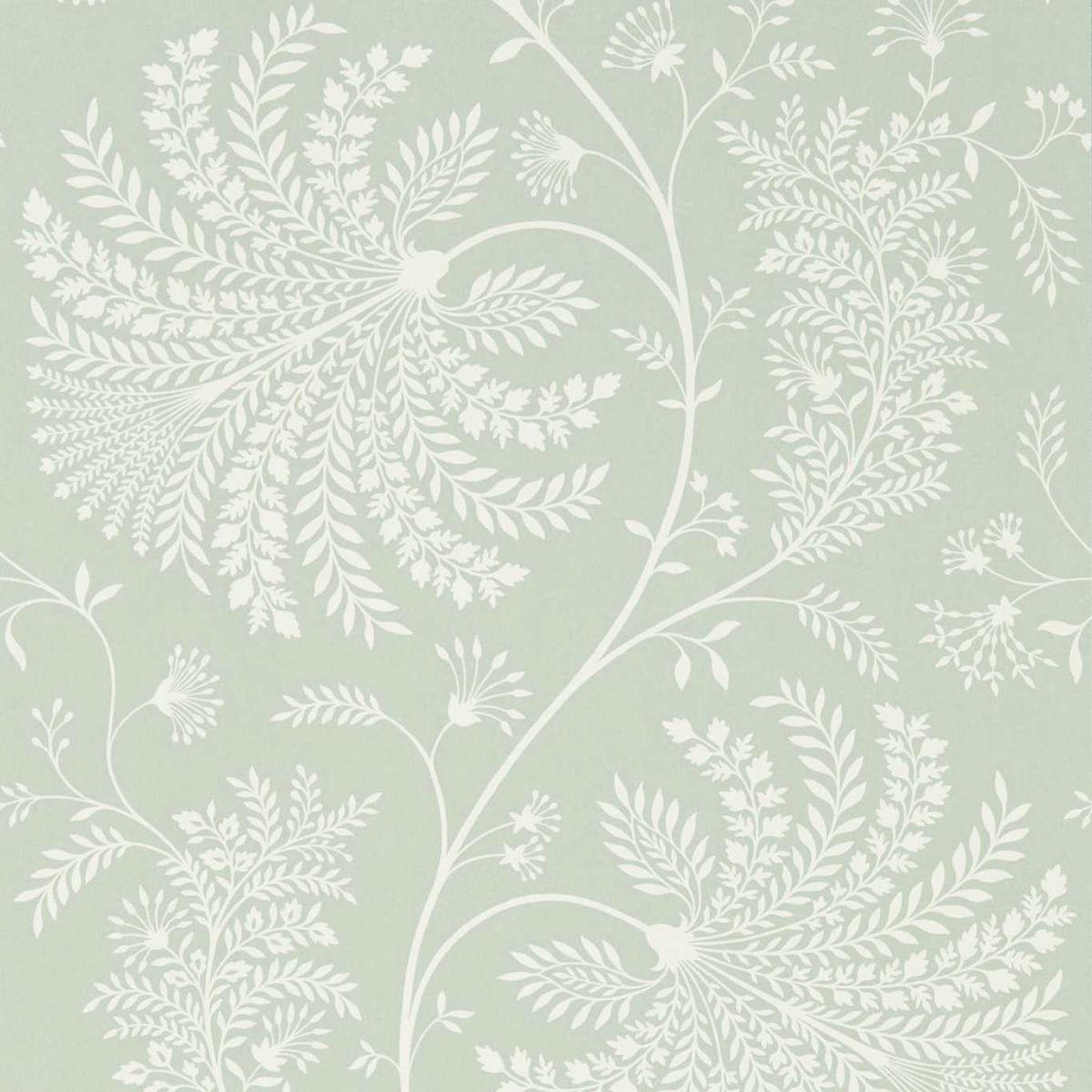 Sanderson &#39;Mapperton - Sage/Cream&#39; Wallpaper