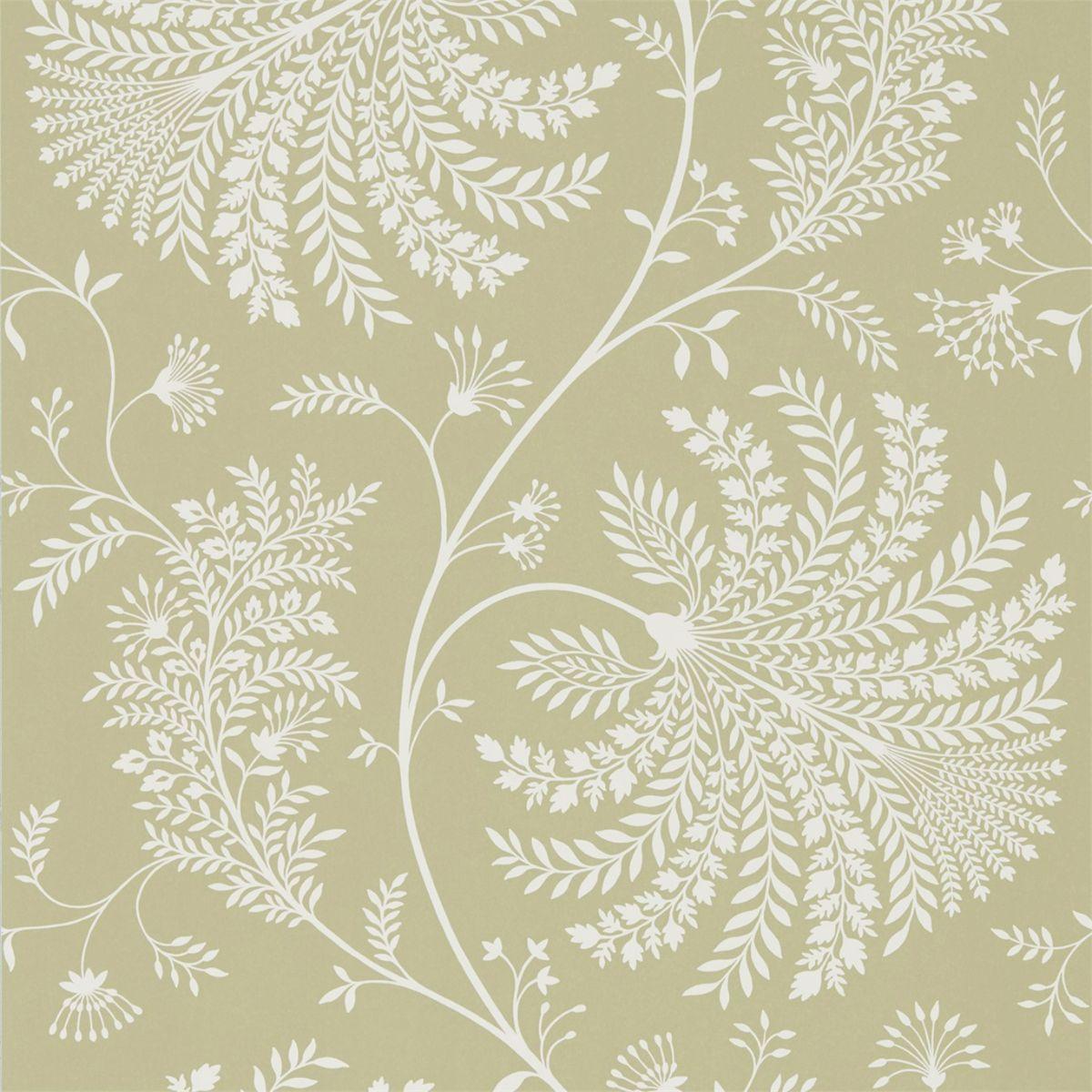 Sanderson &#39;Mapperton - Garden Green/Cream&#39; Wallpaper