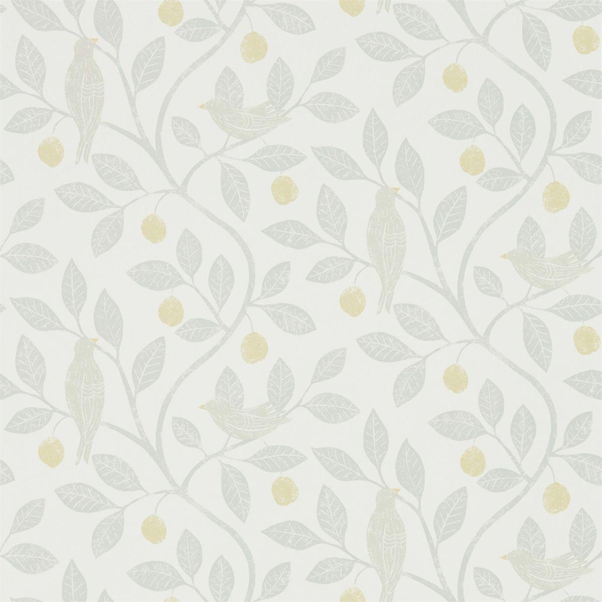 Sanderson &#39;Damson Tree - Dijon/Mole&#39; Wallpaper