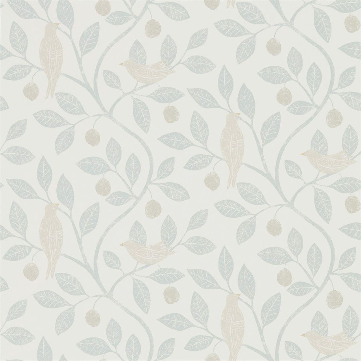 Sanderson &#39;Damson Tree - Mineral/Dove&#39; Wallpaper