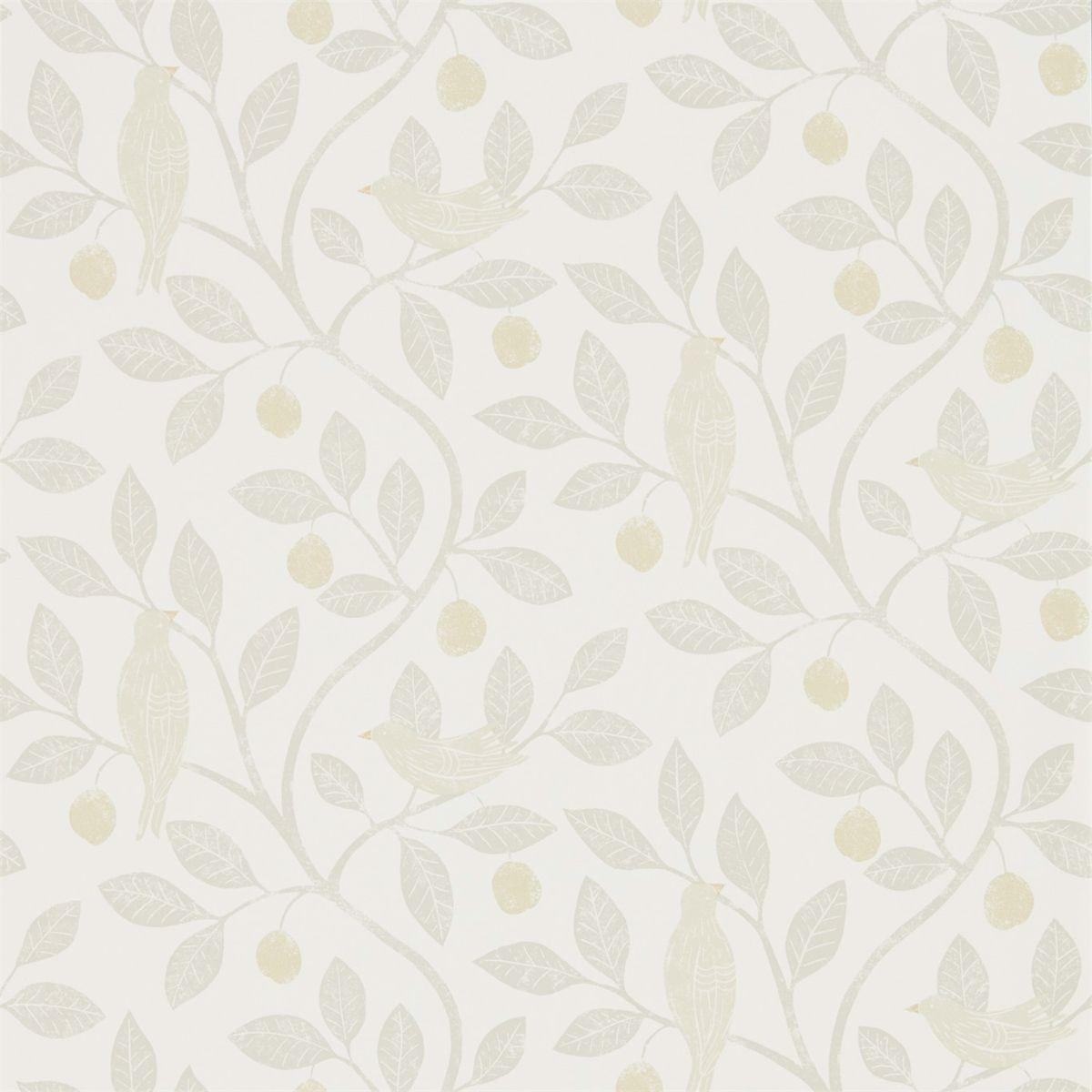 Sanderson &#39;Damson Tree - Linen/Honey&#39; Wallpaper