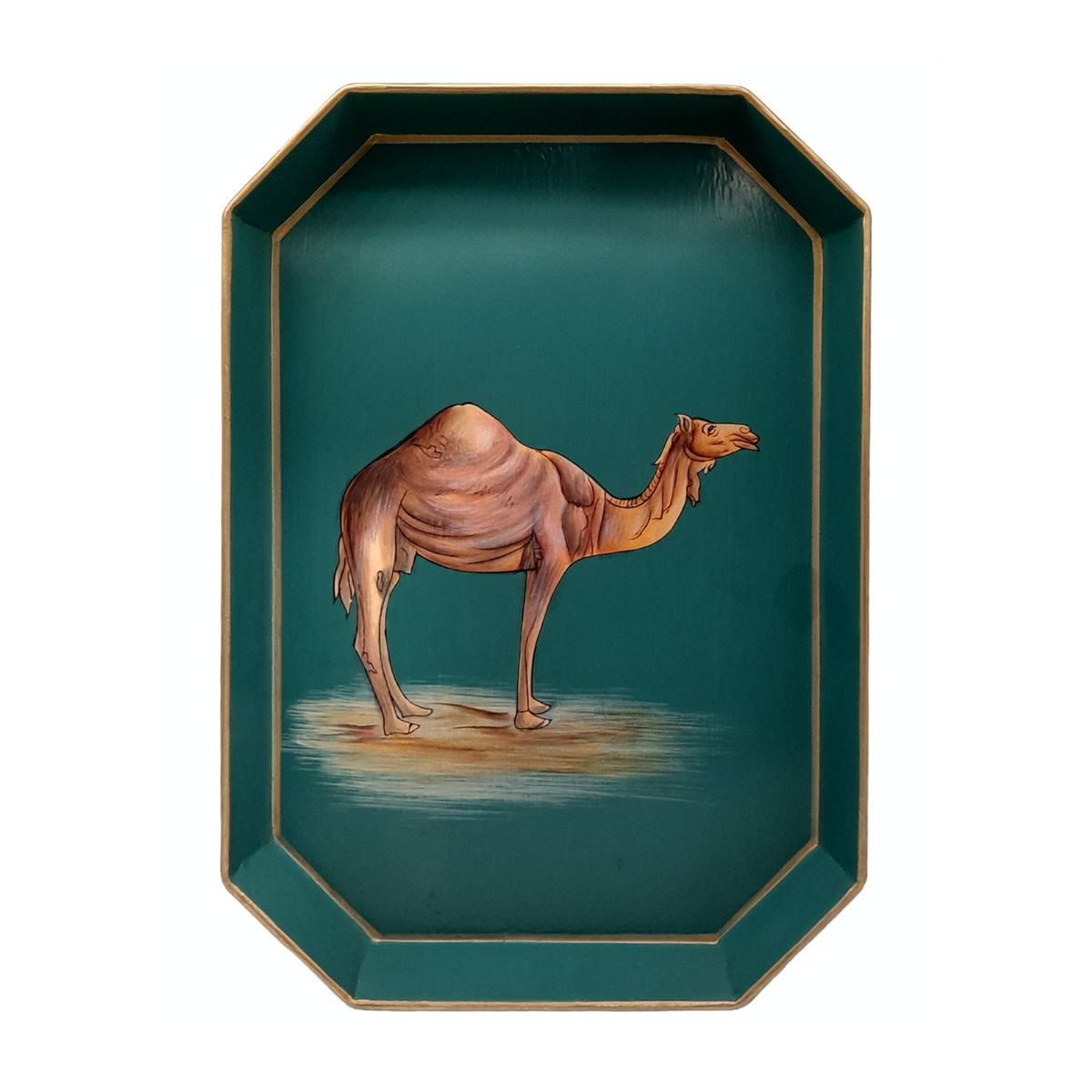 Camel Hand Painted Iron Tray  - Les Ottomans