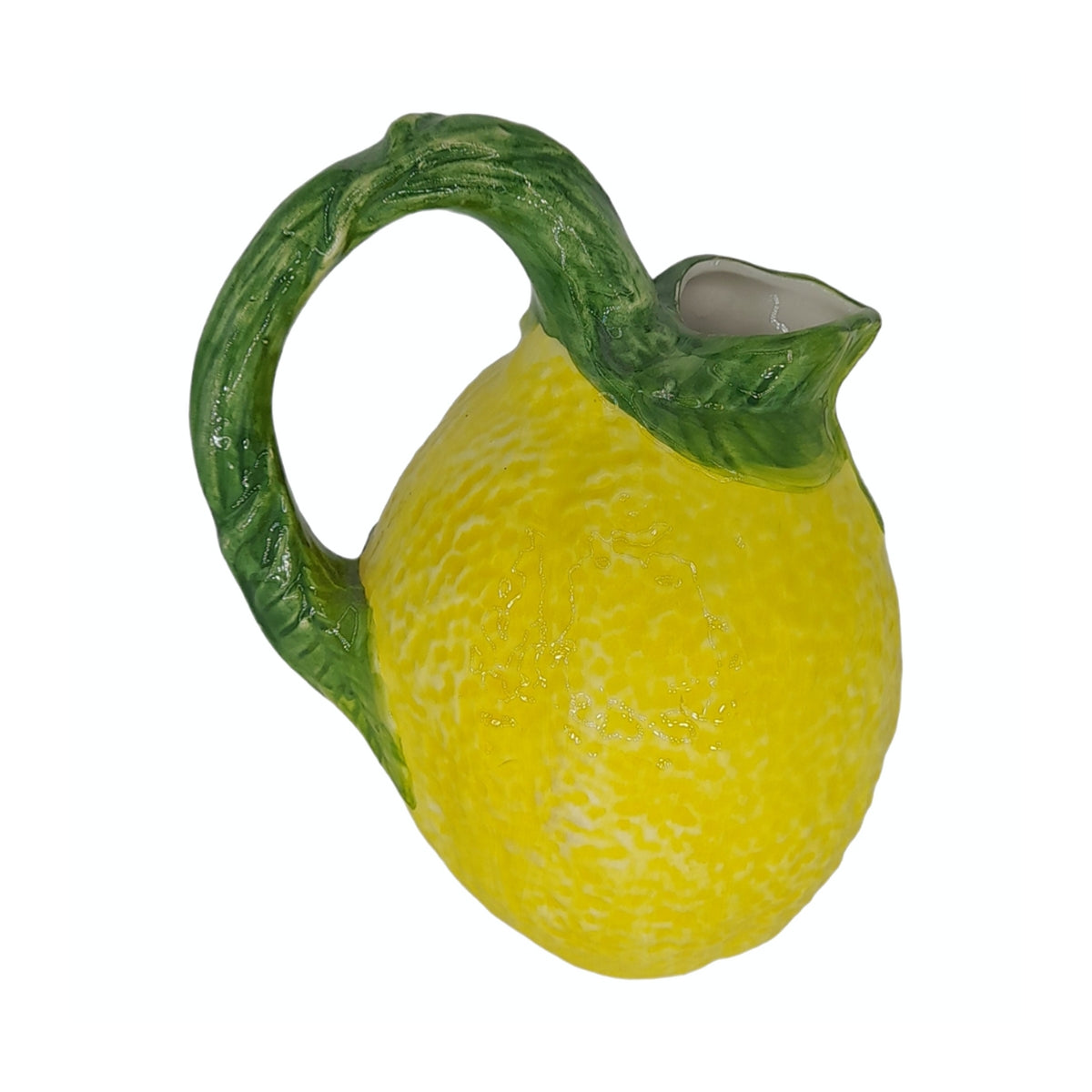 Hand Painted Lemon Ceramic Jug - Les Ottomans
