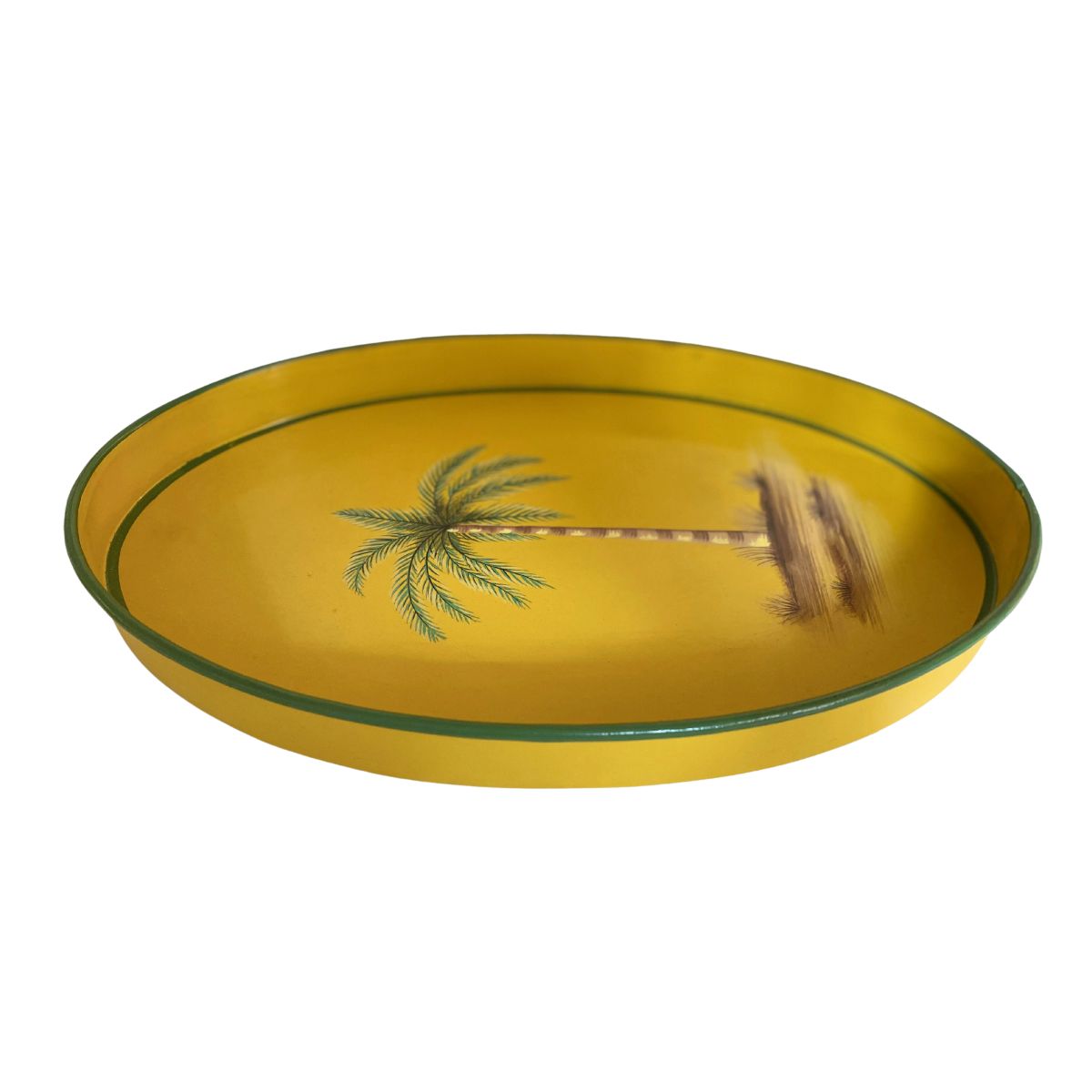 Palm Hand Painted Iron Tray  - Les Ottomans