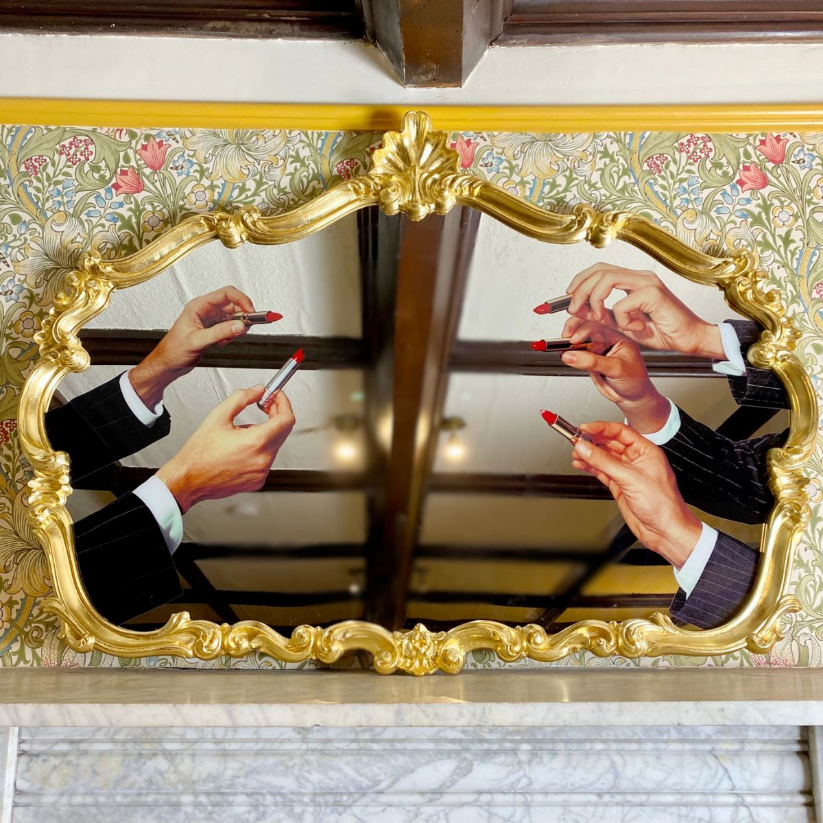 Seletti Toiletpaper Baroque Mirror specchio rossetti