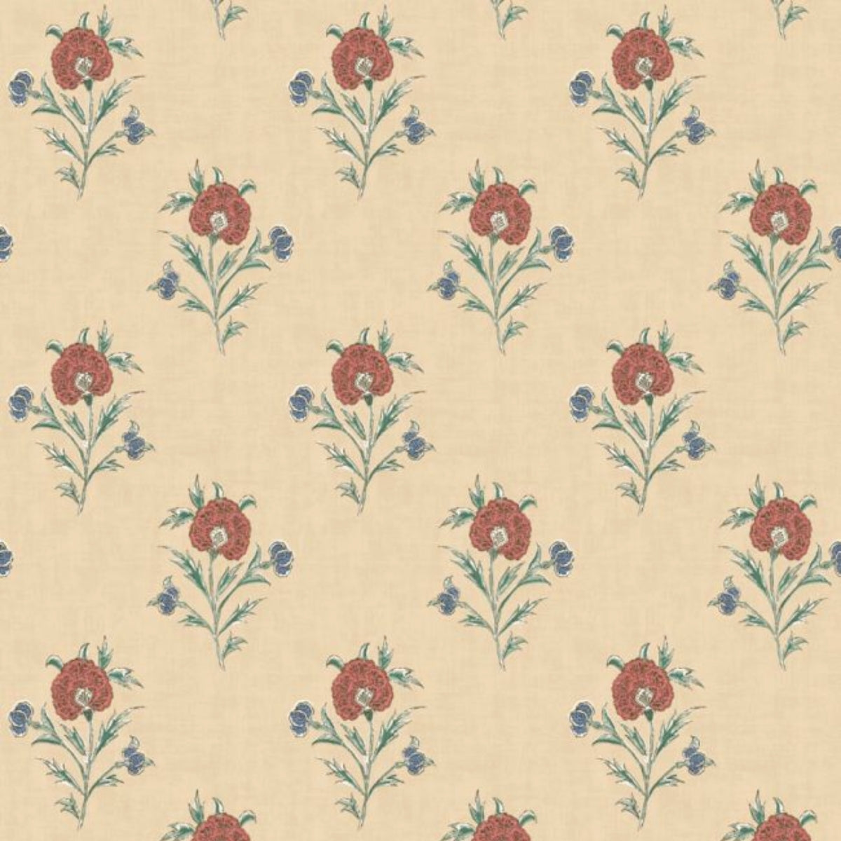 Mulberry Home &#39;Somerton - Red/Green&#39; Wallpaper