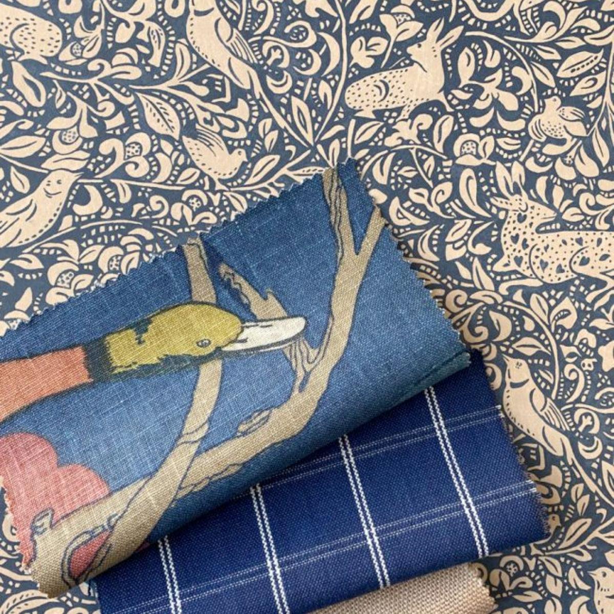 Mulberry Home &#39;Hedgerow - Indigo&#39; Wallpaper