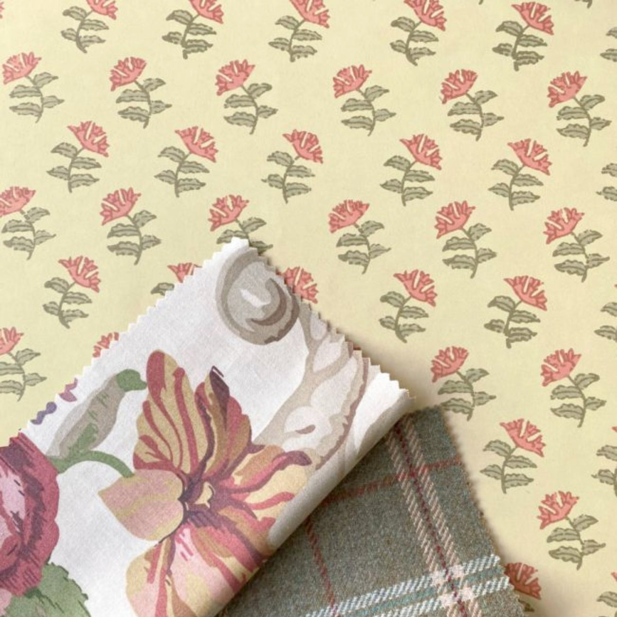 Mulberry Home &#39;Mulberry Sprig - Moss&#39; Wallpaper