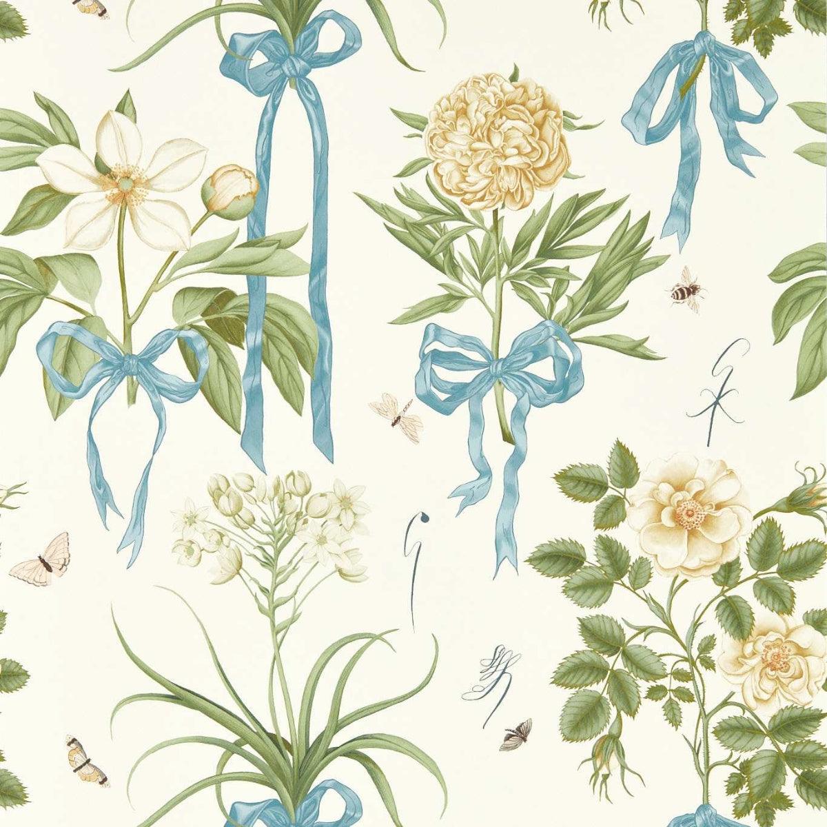 Sanderson x Giles Deacon &#39;Cupid&#39;s Beau - Quince/Chalk&#39; Wallpaper