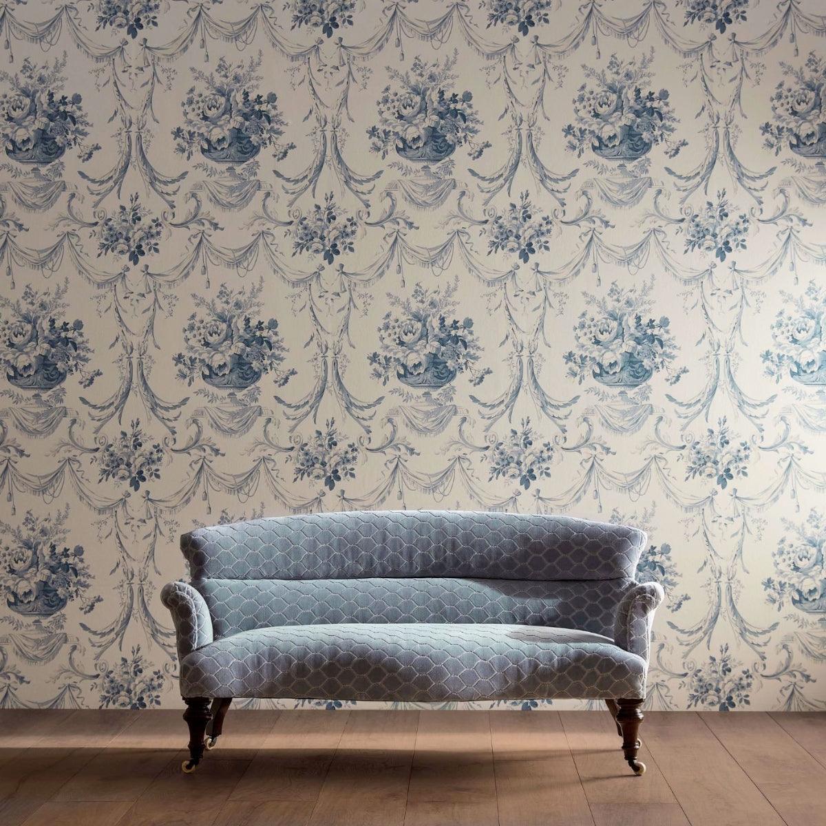 Sanderson x Giles Deacon &#39;Andromeda&#39;s Cup - Olympic Blue&#39; Wallpaper