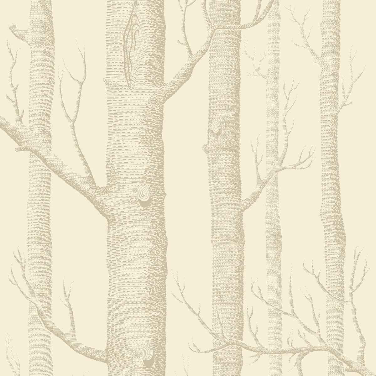 Cole &amp; Son &#39;Woods - Linen on Cream&#39; Wallpaper
