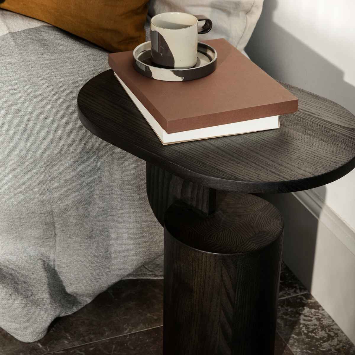 Insert Side Table Black Stained Ash - ferm LIVING